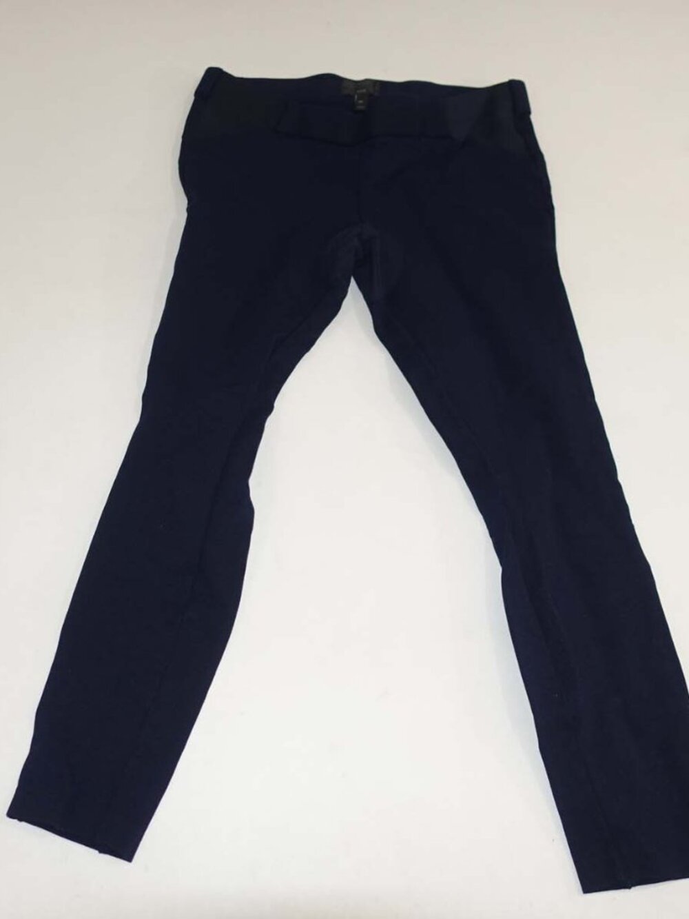 J. Crew Women's Pixie Skinny Ankle Pants Size 10 Regular Navy Blue Pull On 10R